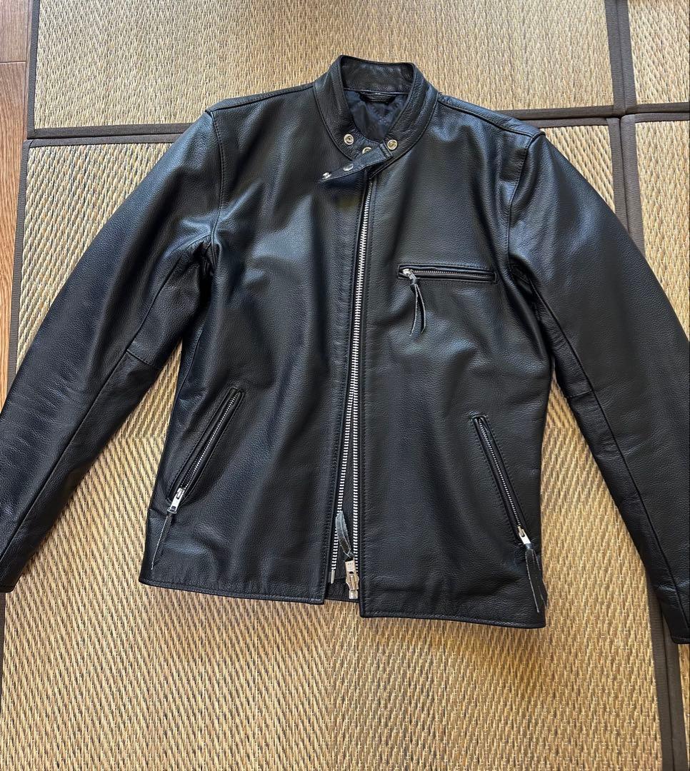 フリーダムFREEDOMライダースジャケット立襟シングル水牛革