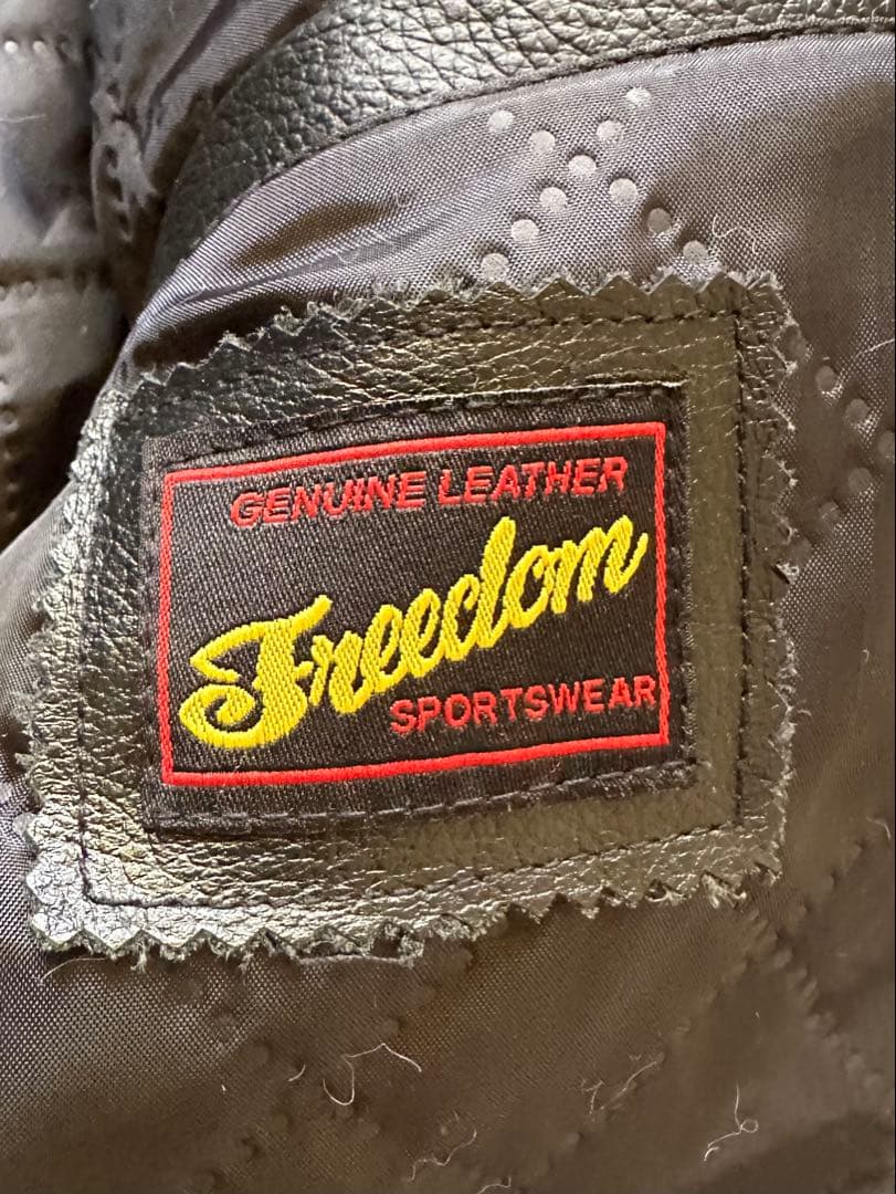 フリーダムFREEDOMライダースジャケット立襟シングル水牛革