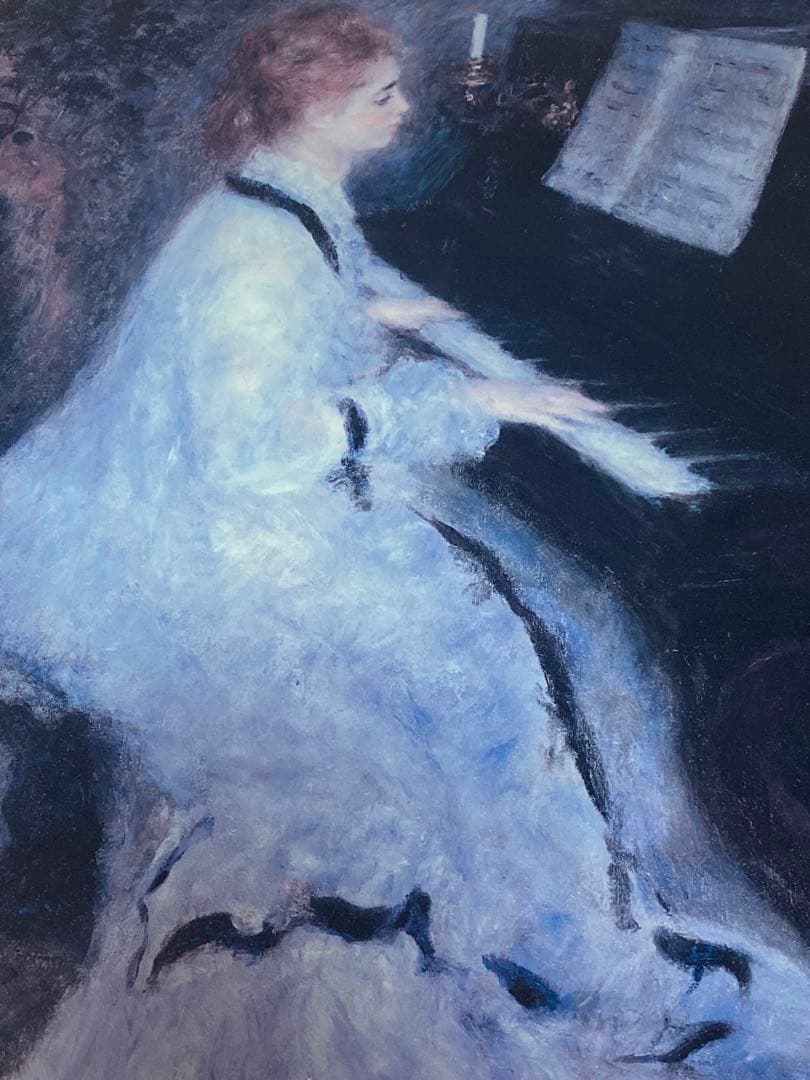 2734❣️ ルノアール　ピアノを弾く若い女　立体複製