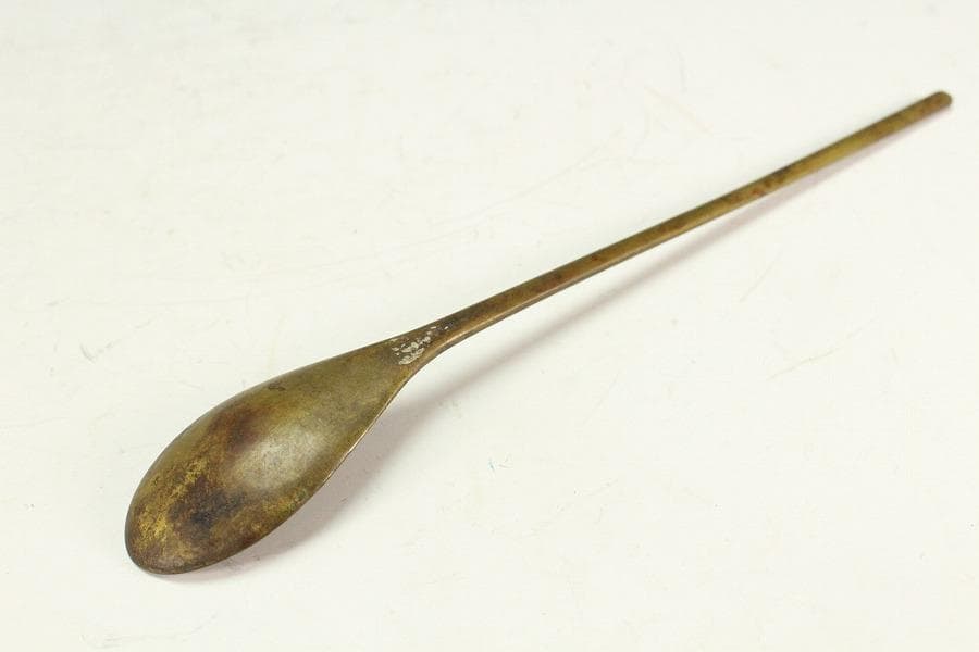 中国美術 壁玉 碗 台 匙付 時代物(K-A385)