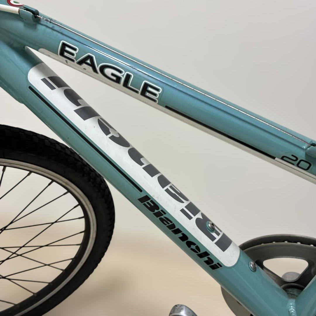 Bianchi ビアンキ　水色　ジュニア自転車　２０インチ　引き取り限定