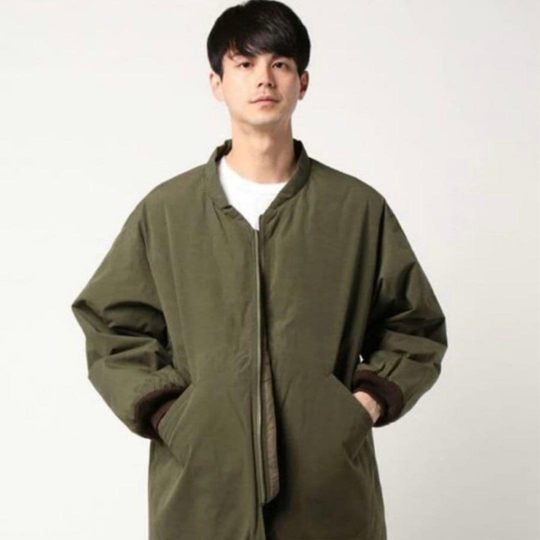 入手困難⭐︎Needles Sur Coat ダウン　スタンドカラー　カーキ　L