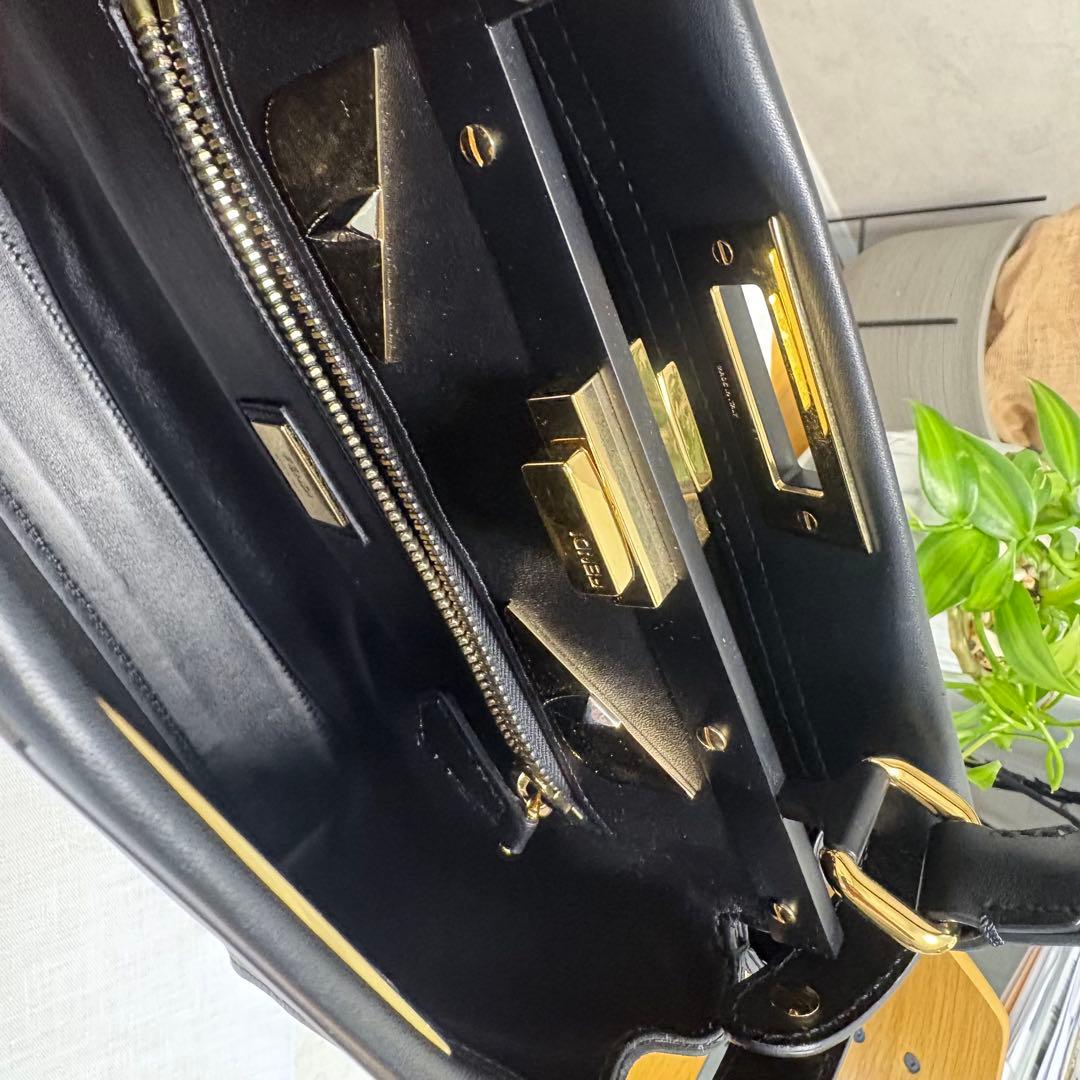 FENDI フェンディ ピーカブー レギュラー レザー 2way モンスター