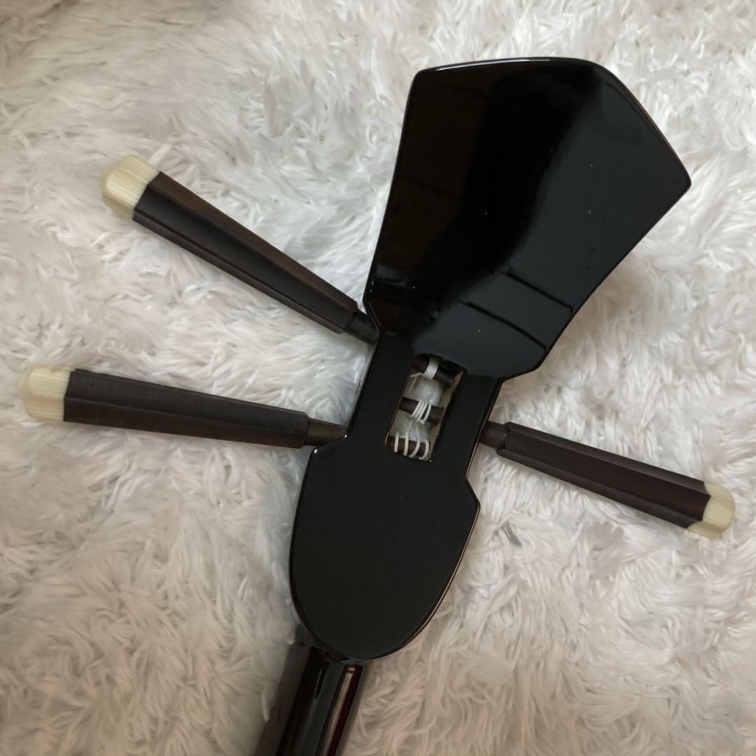 【美品】三線 本皮 本革 蛇皮 蛇革 三味線 琉球 沖縄　沖縄三味線