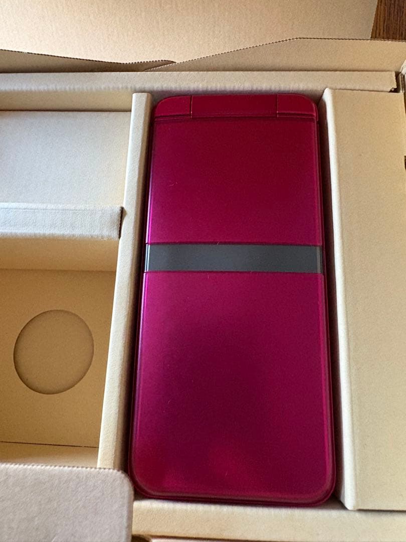 レッド 折りたたみ式携帯電話 本体