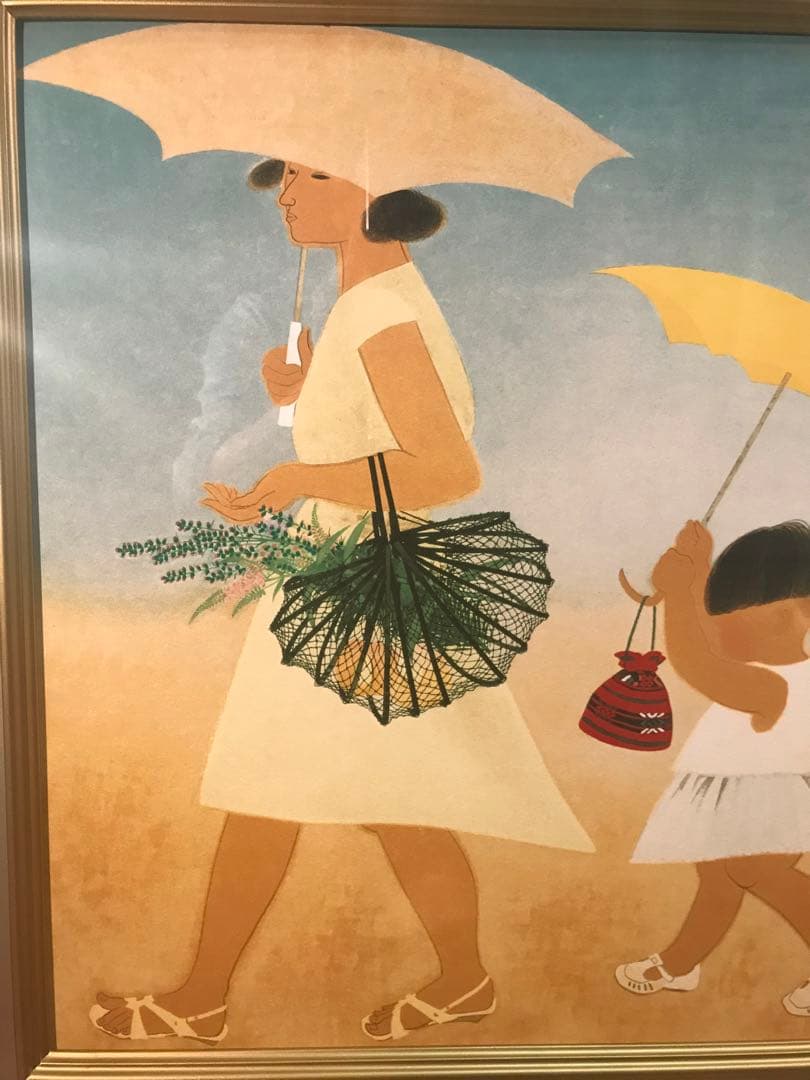 小倉遊亀　「径」　リトグラフ＋シルクスクリーン　落款・作品証明シール有り