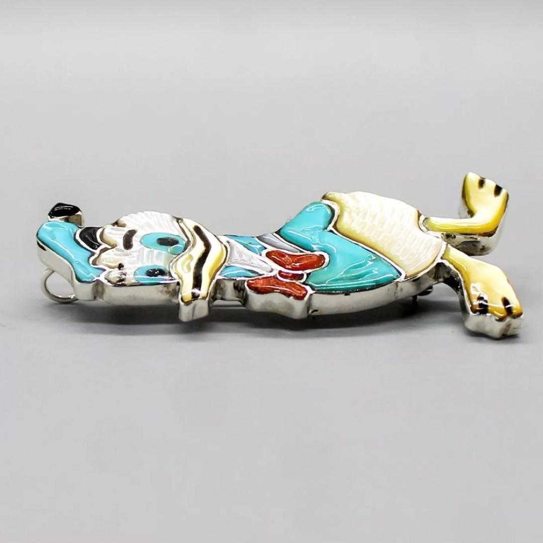 超可愛い新品未使用✳︎ズニ族✳︎ドナルドダック✳︎ブローチxペンダントヘッド2Way