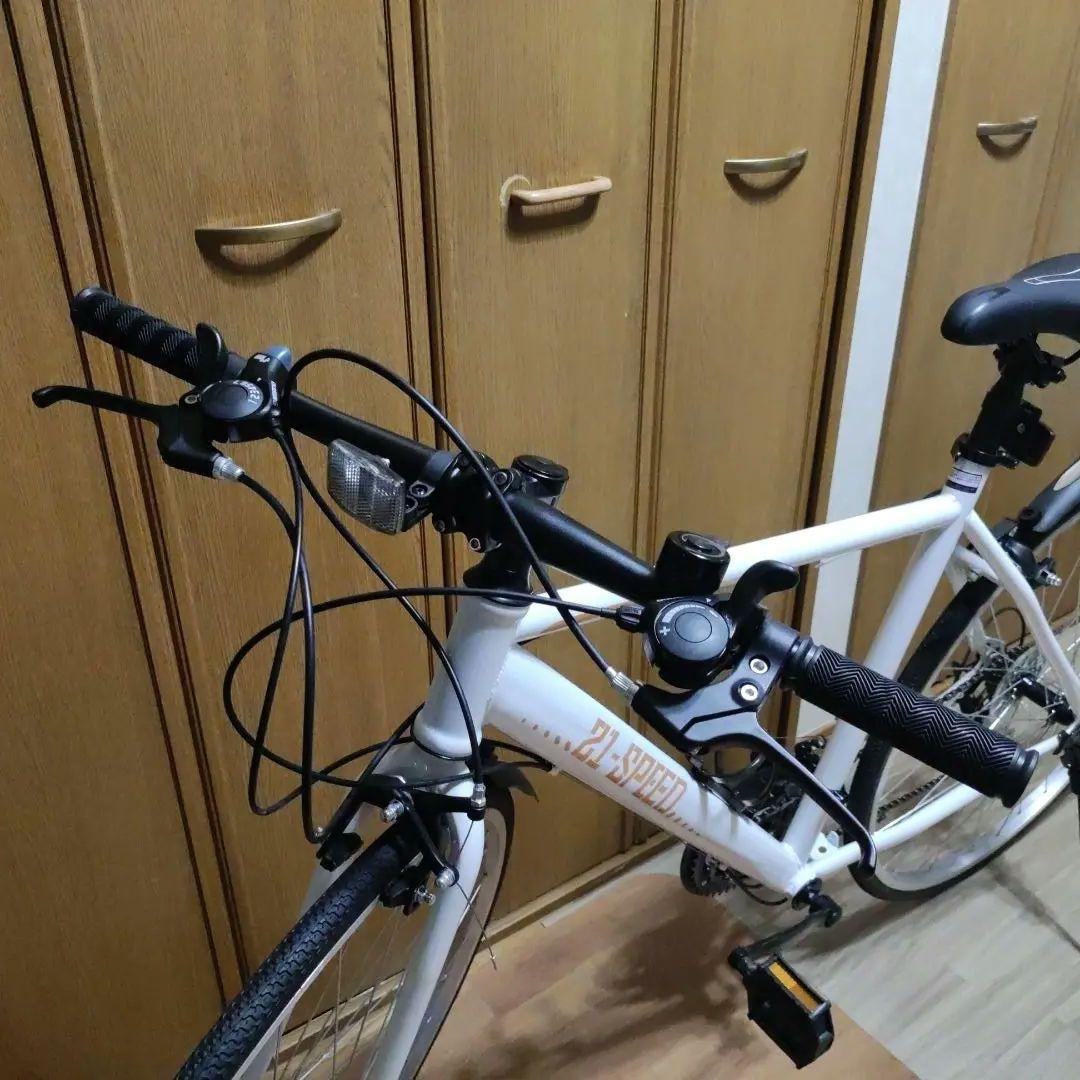 ま*ん様 クロスバイク ホワイト 700C