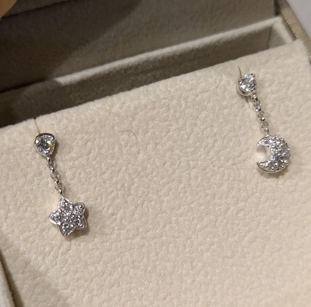 Ponte Vecchio ポンテヴェキオ 星 月 ピアス ジュエリー