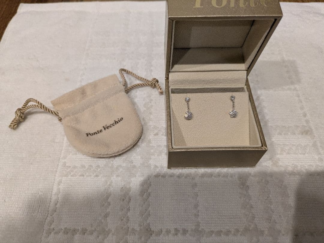 Ponte Vecchio ポンテヴェキオ 星 月 ピアス ジュエリー