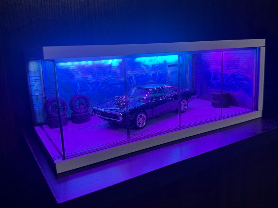 1/32 ミニカー ダッヂ チャージャー ガレージ付