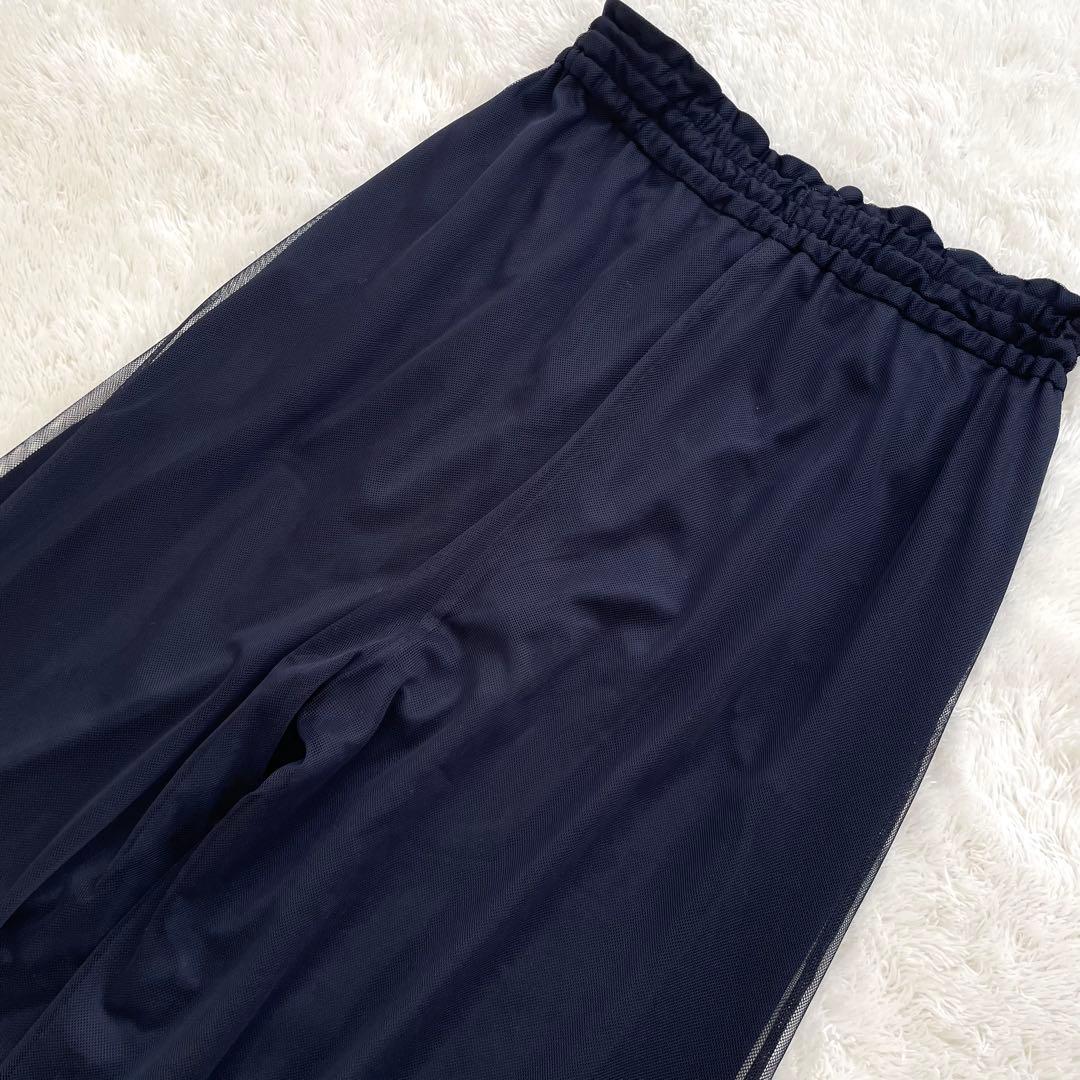 ブルーレーベルクレストブリッジ✨ソフトチュールパンツ　チェック　リボン　手洗い可