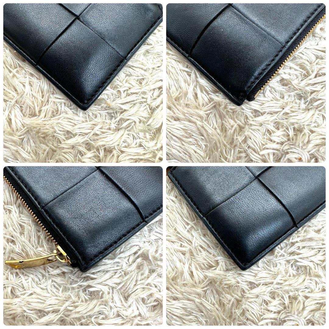 【美品】ボッテガヴェネタ フラグメントケース カセット ブラック RFID