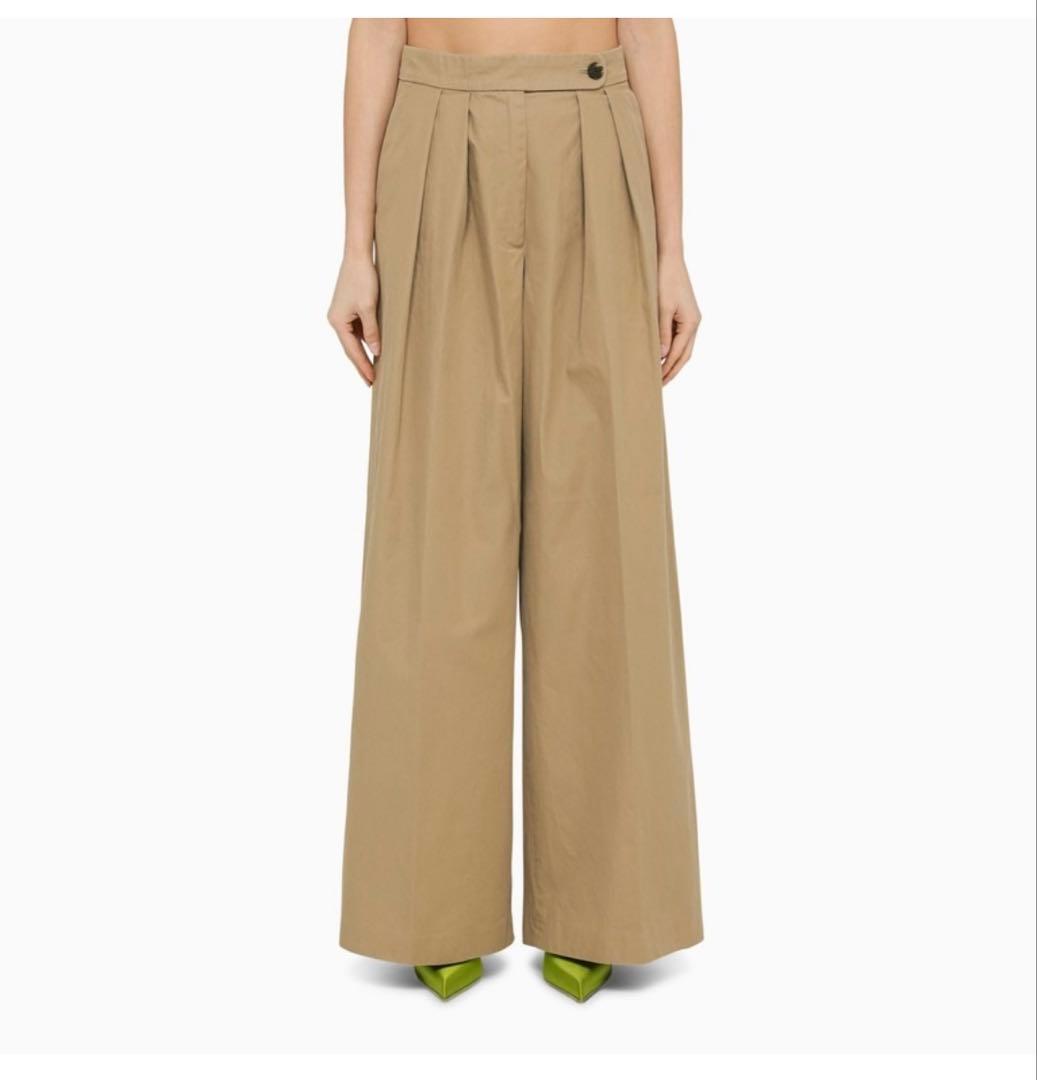 ワイドチノパンツ　ベージュ　36