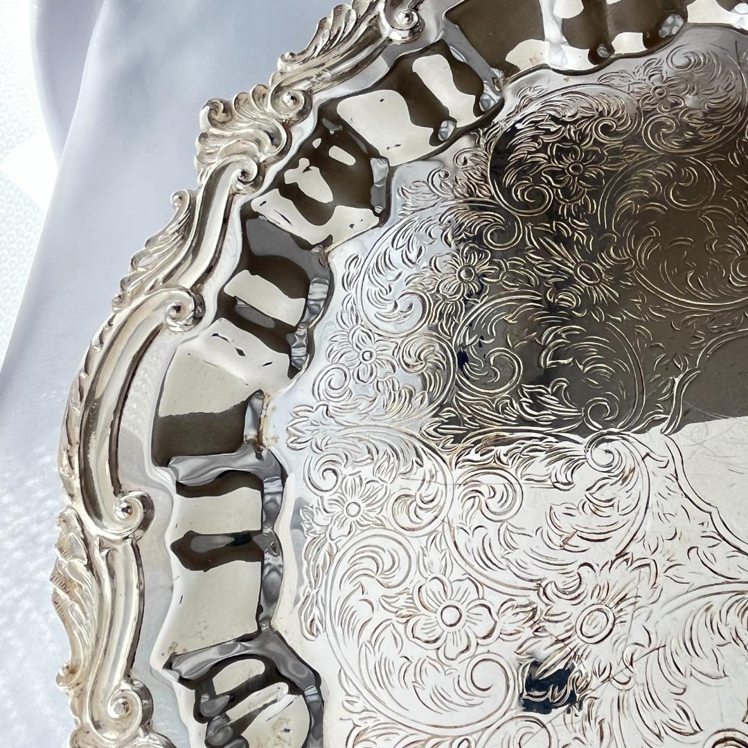 【チッペンデール】 サルヴァ / ギャラリートレー 40cm 大型