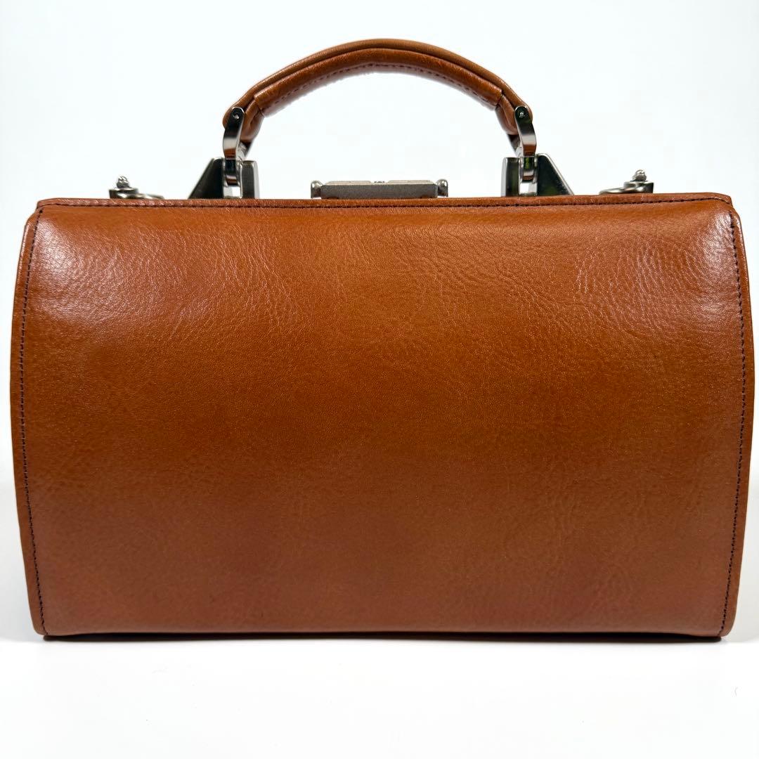 【極美品】SADDLE 豊岡鞄　ミニダレスバッグ　2way レザー　ブラウン
