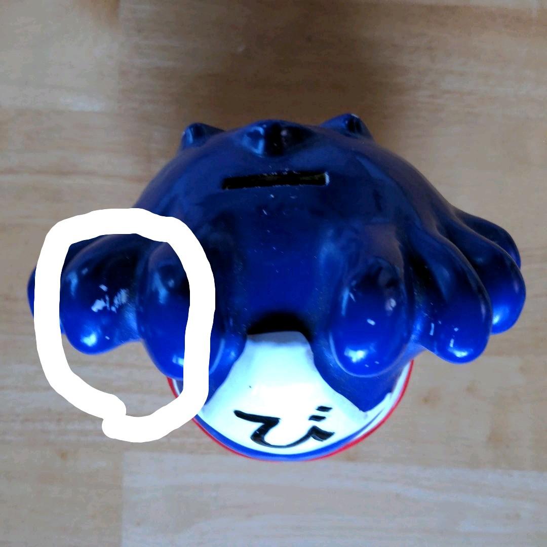 桃太郎電鉄の人気キャラクターキングボンビーの陶器製貯金箱