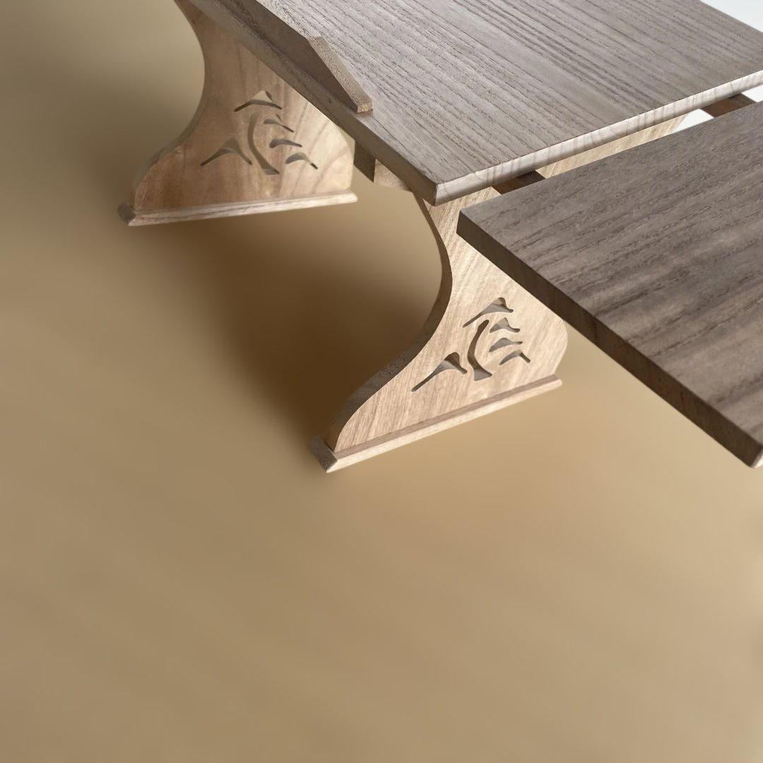 箏　三味線　尺八　本桐製 すかし見台和楽器演奏用譜面台　座奏用