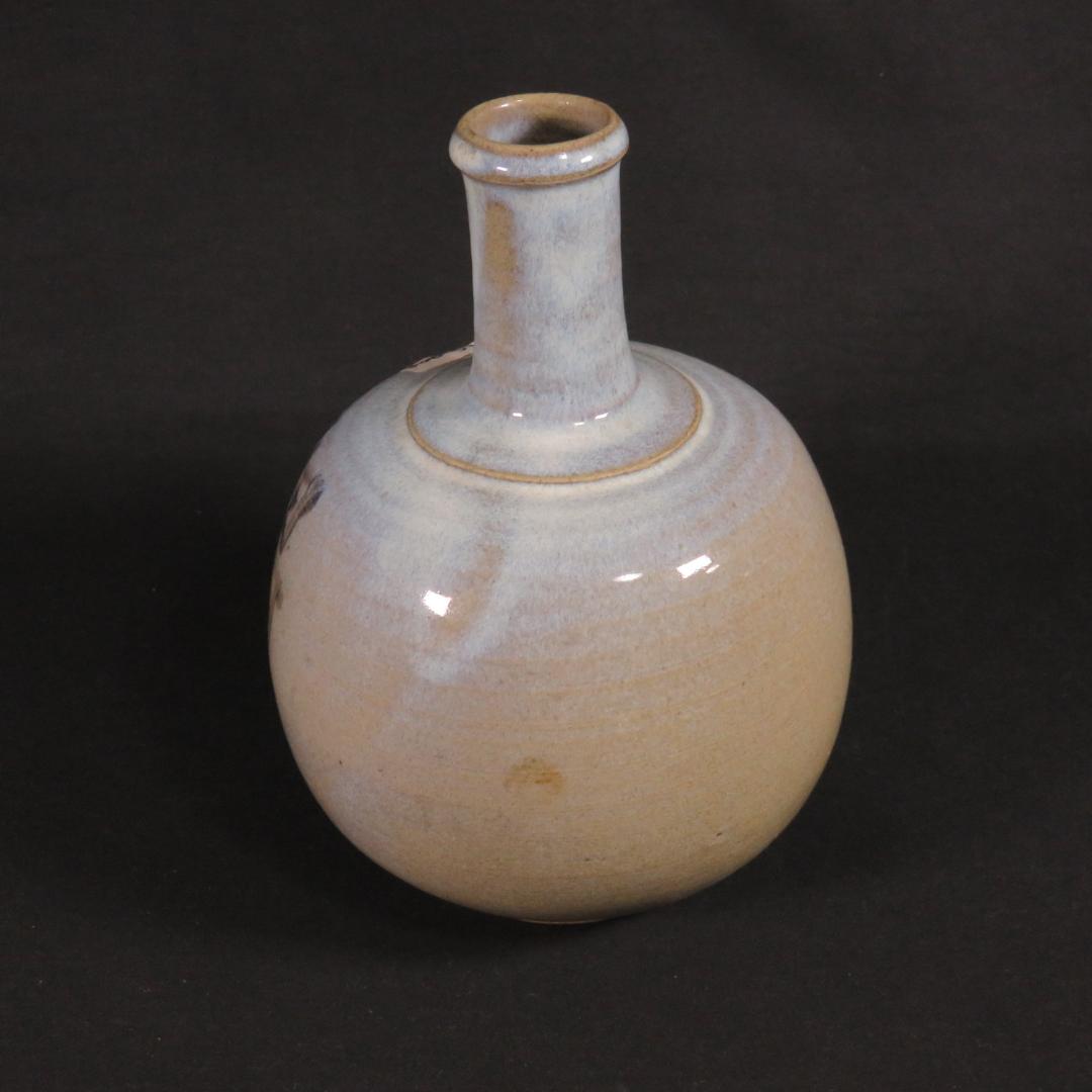 隅田川 壺 徳利 花器 一輪挿し 民藝 飾り壺 時代物 窯傷 美品