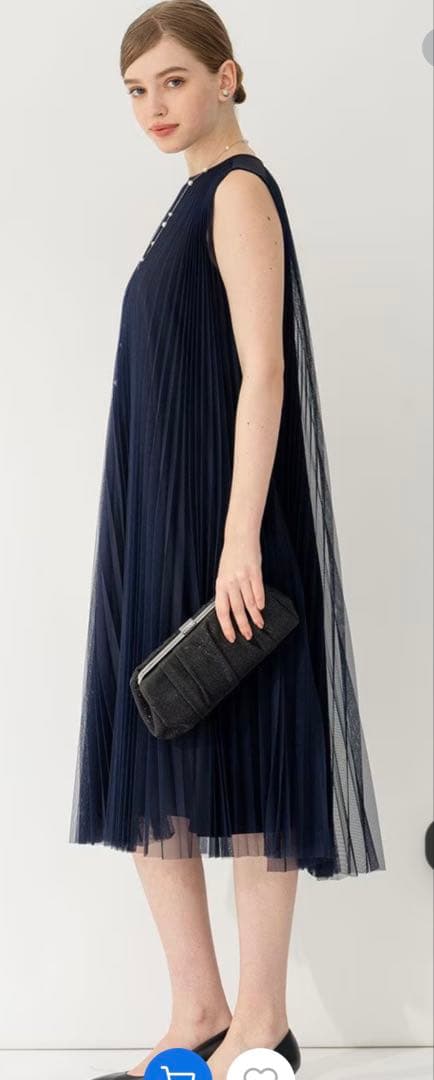 23区　【APPLAUDIR】チュールプリーツ ドレス　46