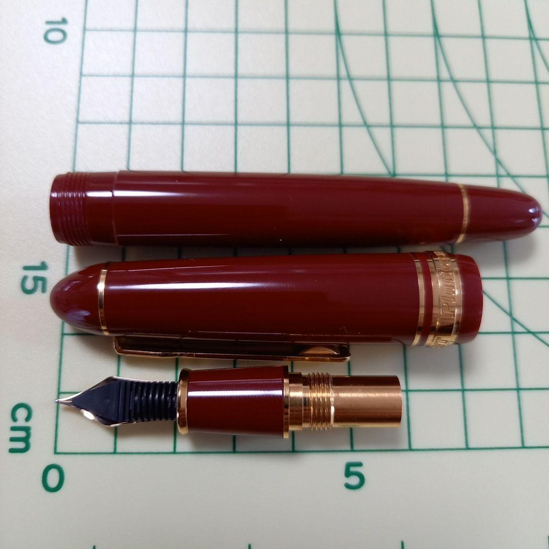 Platinum万年筆president ptb-20000ワインレッド M字