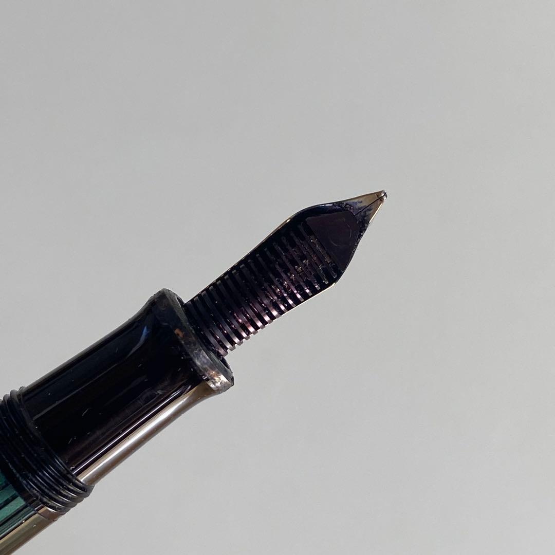 ペリカン スーベレーン 万年筆 グリーンストライプ 緑 M400