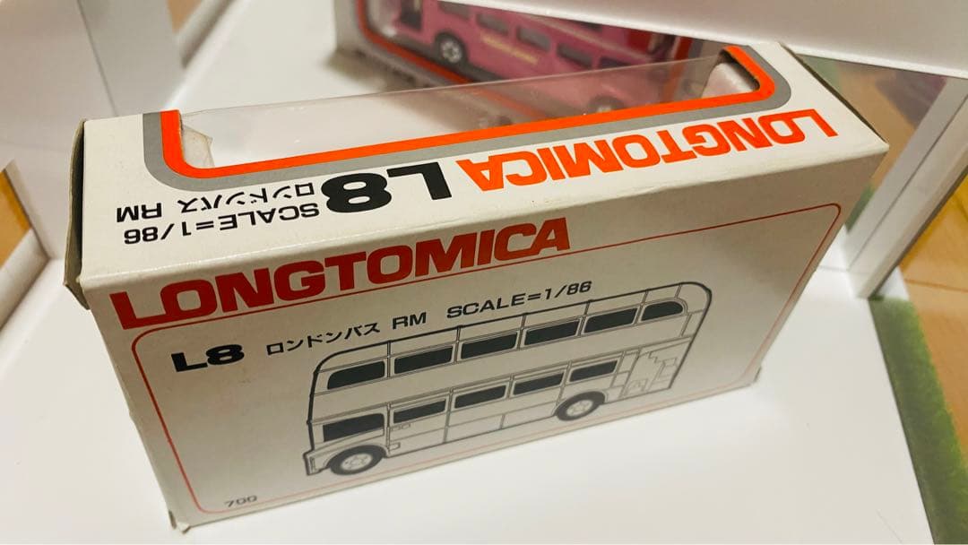 【超レア】ロングトミカL8-2-8 ロンドンバスＲＭ　希少ピンクカラー 日本製