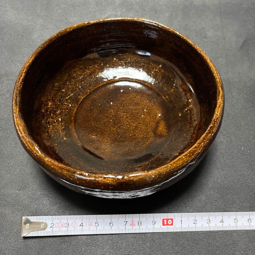 【美品】大樋焼　長阿弥　平茶碗　茶器　茶道具