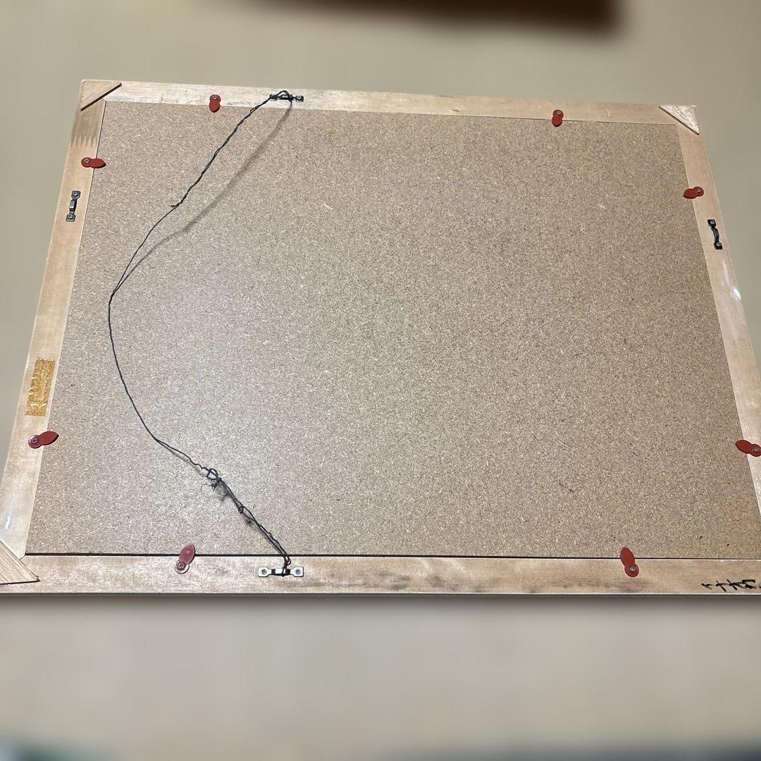 白いユリの貼り絵