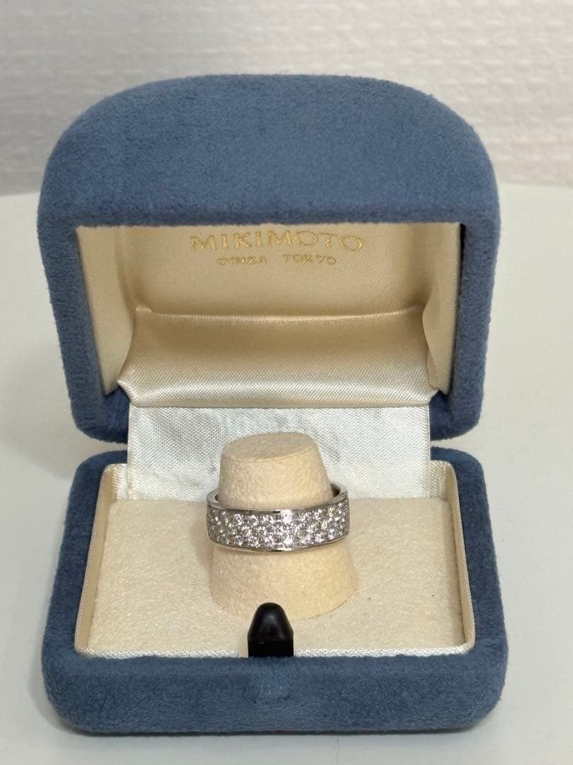 MIKIMOTO ミキモト　バヴェダイアリング　K18ホワイトゴールド