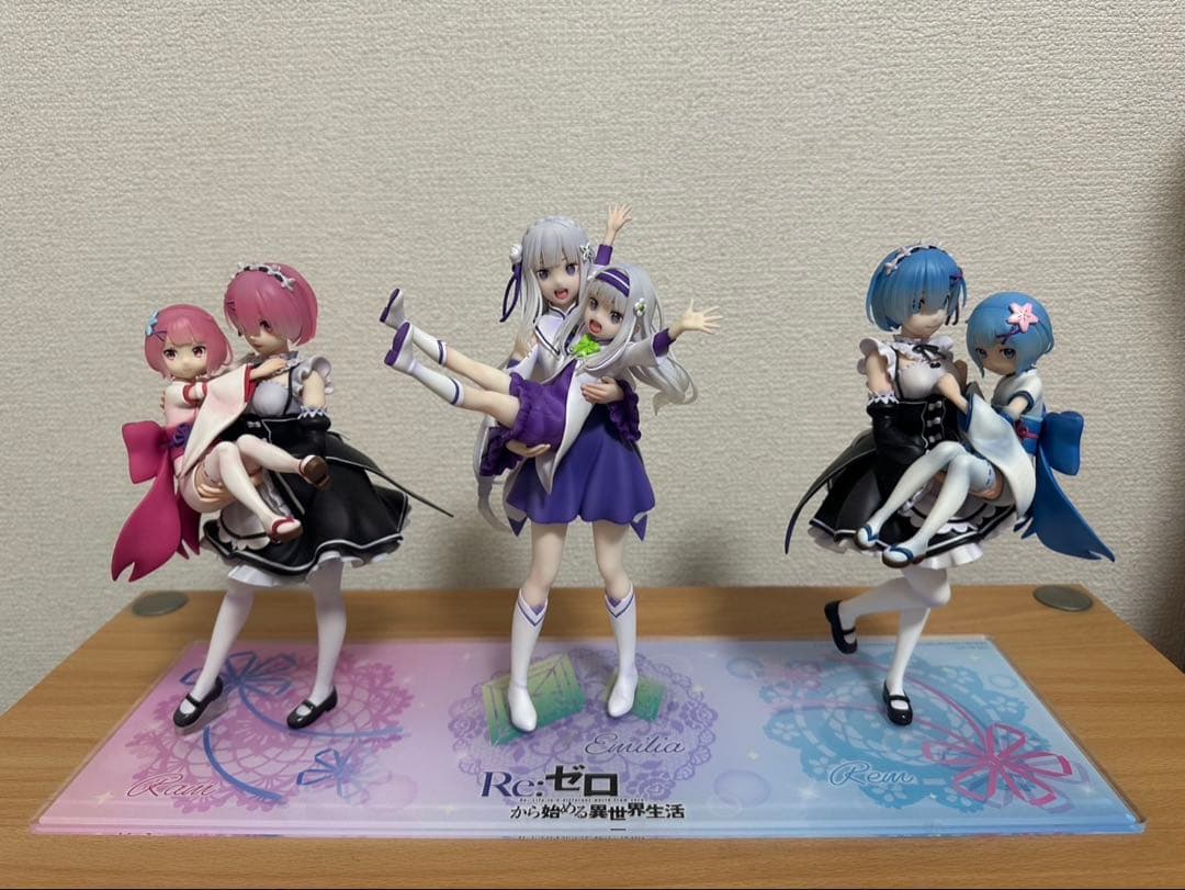 Re:ゼロ フィギュア レム ラム エミリア
