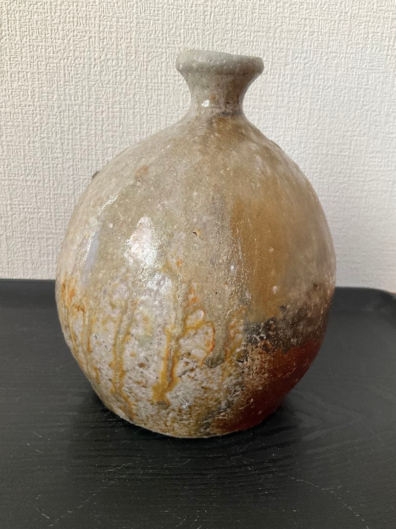 越前焼　塙幸次郎　信楽花入　花入　一輪花入　一輪挿し　花瓶