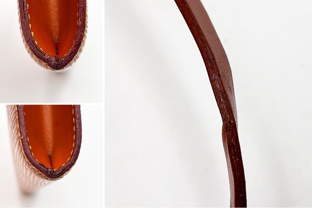 ルイヴィトン M40778 エピ ポシェット アクセソワール ポーチ ブラウン