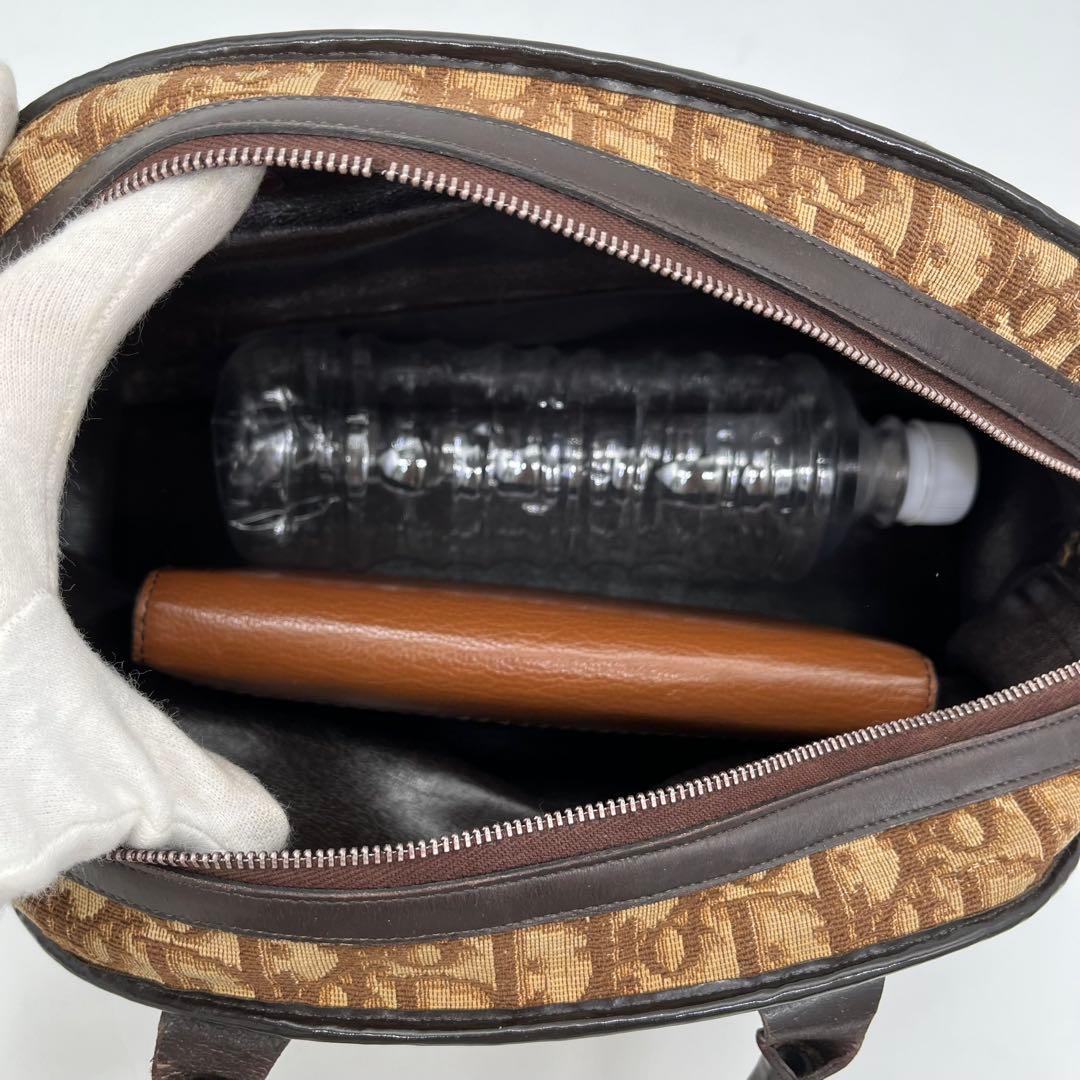 クリスチャンディオール ハンドバッグ ミニボストン トロッター柄 CDロゴ金具