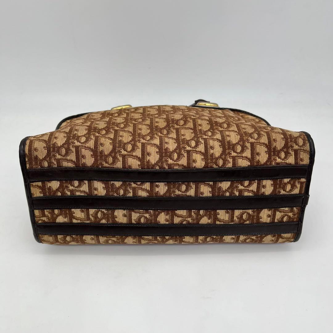 クリスチャンディオール ハンドバッグ ミニボストン トロッター柄 CDロゴ金具