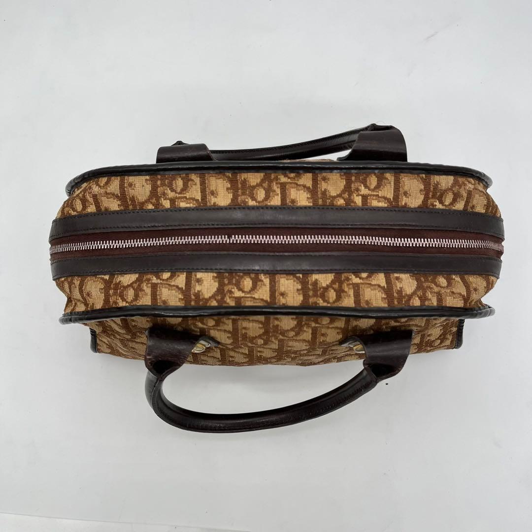 クリスチャンディオール ハンドバッグ ミニボストン トロッター柄 CDロゴ金具