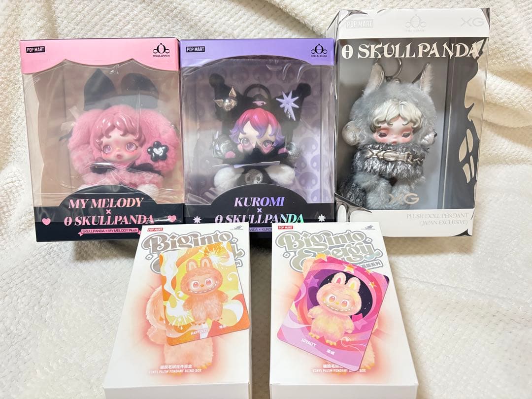 新品未開封　5体セット　スカルパンダ　skullpanda ラブブ