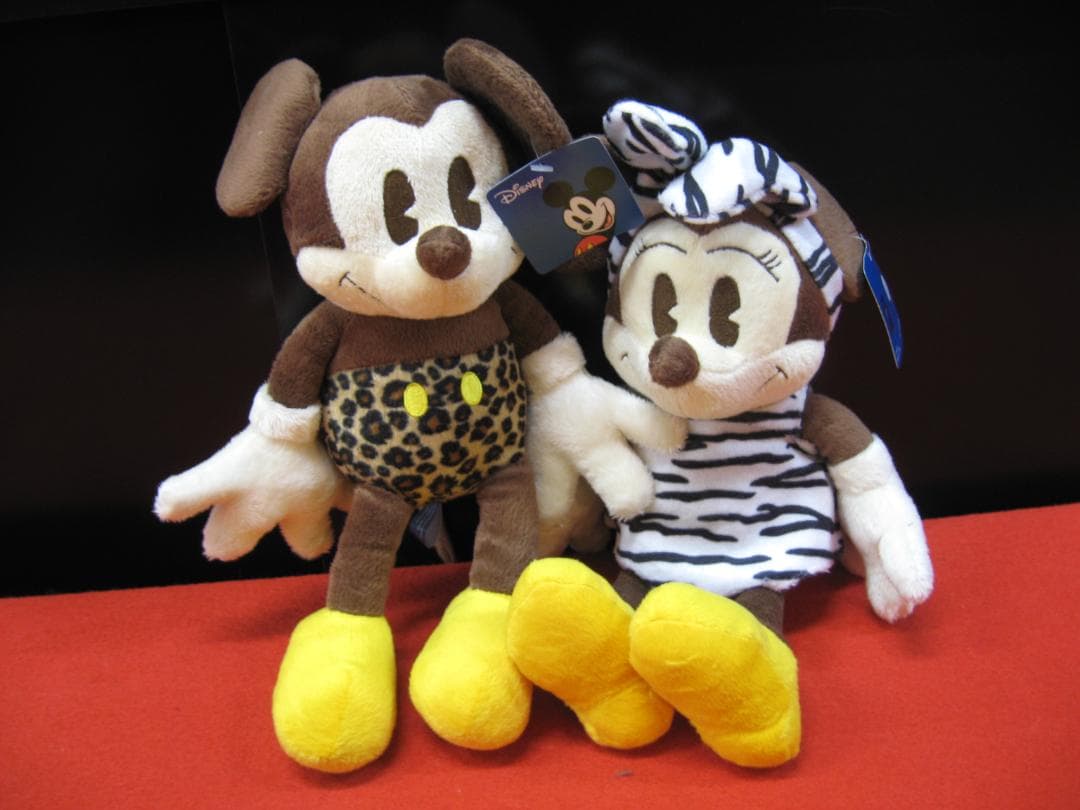 ジャングル ターザン風・原始人風　ミニーマウスミニーマウスぬいぐるみ