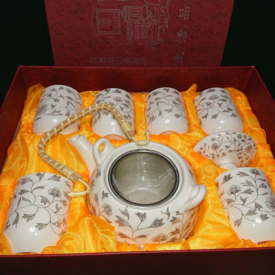 景徳鎮彩茶器セット未使用品