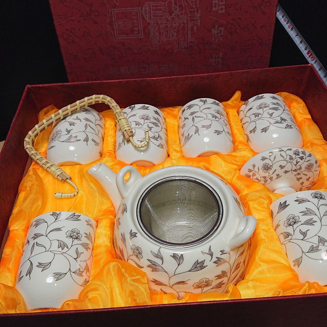 景徳鎮彩茶器セット未使用品