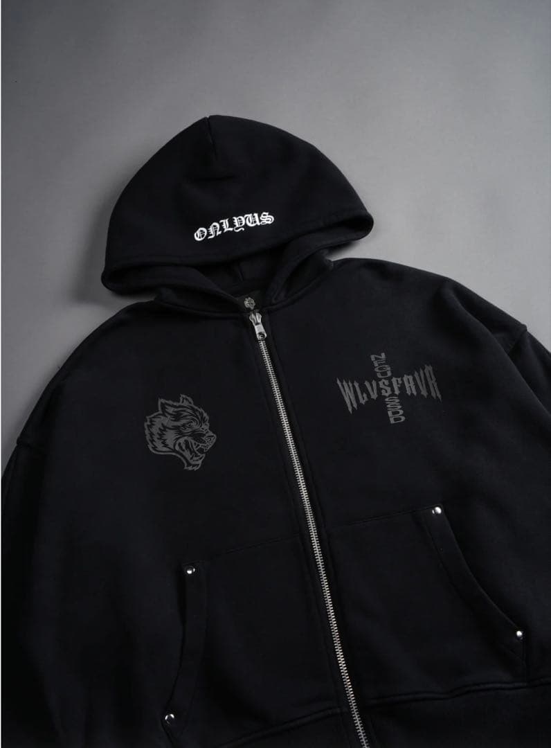 DARC SPORT正規品未使用タグ付き ブラックパーカー フロントジッパー