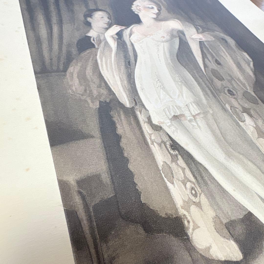 【希少】アンティーク 版画 Jean Droit リトグラフ 1932年制作