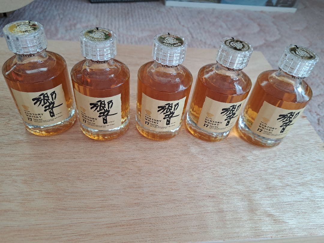 未開封響 ウイスキー 17年、50ml 5本セット