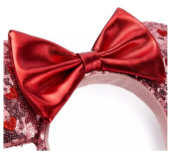 新作【日本未発売】 ミニー バレンタイン スパンコールカチューシャ