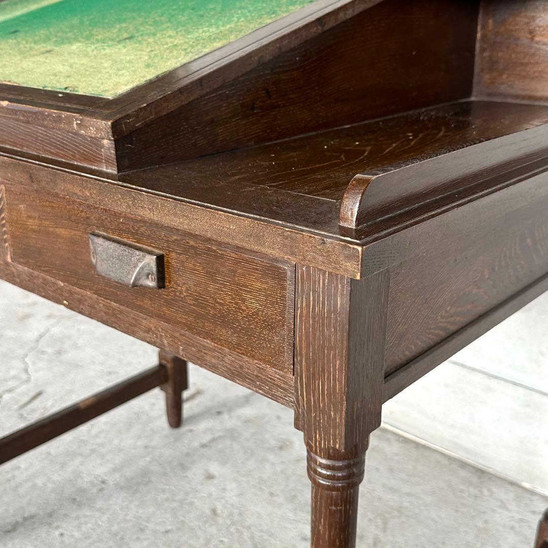 ✦昭和レトロ✦ アンティーク 製図机 ドラフティングデスク 木製 ライティング