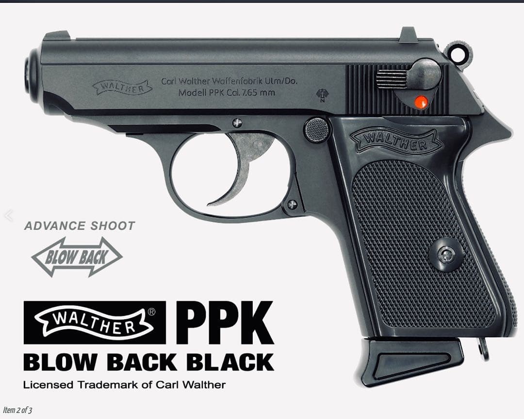 【完全新品・未開封】マルゼン ワルサーPPK ブローバック ブラック 最新ロット