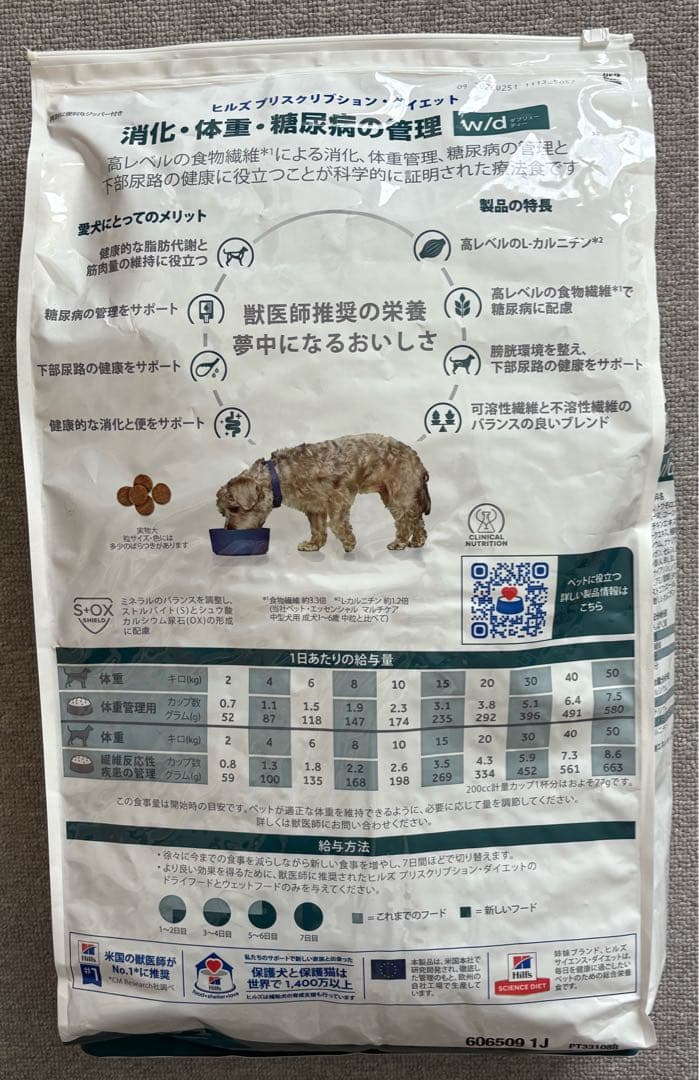 [オマケ付] Hill's PrescriptionDiet w/d 7.5kg