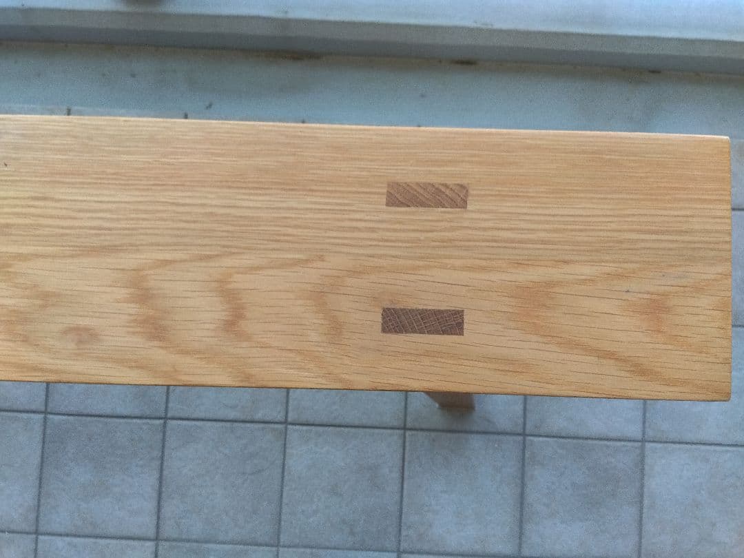 無印良品　長椅子　スツール　長さ100cm　オーク材