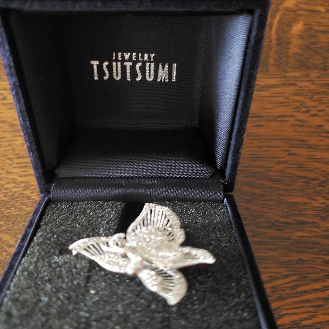 ジュエリーツツミ　蝶　ブローチ