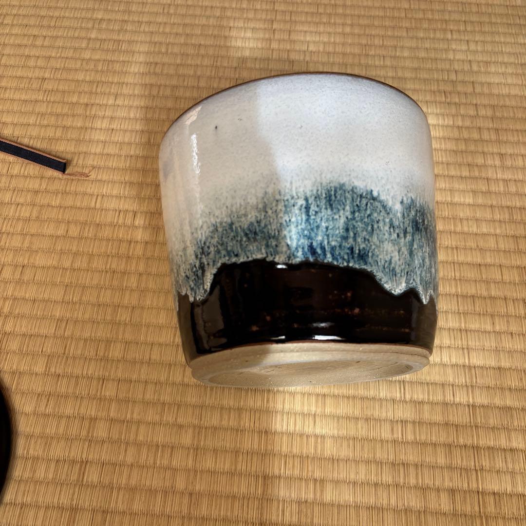 小林一雅作　椿ヶ原窯　朝鮮唐津　水指　共箱　共布　略歴付　茶道具
